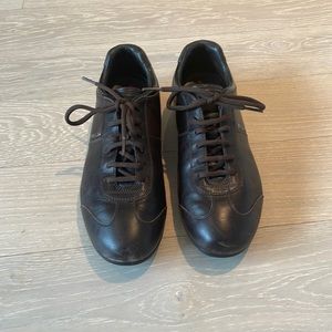 Authentic Prada Tennis Shoes, Sneakers, Brown, Size 7.5 Mens